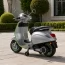 Детский мотоцикл Vespa Primavera M 6288EL-11-5, 1 мотор 45W, EVA, кожа, MP3, Bluetooth, серо-салатовый