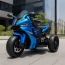 Детский мотоцикл Yamaha R1 M 5823ELS-4, 2 мотора по 35W, EVA, экокожа, MP3/USB/TF, Bluetooth, свет, голубой с автопокраской