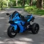 Детский мотоцикл Yamaha R1 M 5823ELS-4, 2 мотора по 35W, EVA, экокожа, MP3/USB/TF, Bluetooth, свет, голубой с автопокраской