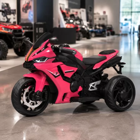 Детский мотоцикл Yamaha R1 M 5823ELS-8, 2 мотора по 35W, EVA, экокожа, MP3/USB/TF, Bluetooth, свет, розовый с автопокраской Детский мотоцикл Yamaha R1 M 5823ELS-8, 2 мотора по 35W, EVA, экокожа, MP3/USB/TF, Bluetooth, свет, розовый с автопокраской