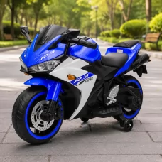 Дитячий мотоцикл Yamaha YZF-R3 M 6329EL-4 синій, 2 мотори по 35W, EVA, шкіра, MP3, USB, TF, Bluetooth