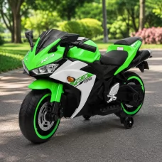 Дитячий мотоцикл Yamaha YZF-R3 M 6329EL-5 зелений, 2 мотори по 35W, EVA, шкіра, MP3, USB, TF, Bluetooth