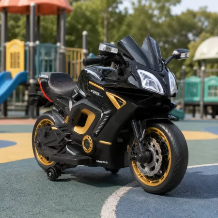 Детский мотоцикл Yamaha YZF-R9 / R-серия M 5774ELS-2, 2 мотора по 45W, EVA, кожа, MP3, USB, Bluetooth, свет, черный Детский мотоцикл Yamaha YZF-R9 / R-серия M 5774ELS-2, 2 мотора по 45W, EVA, кожа, MP3, USB, Bluetooth, свет, черный