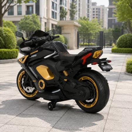 Детский мотоцикл Yamaha YZF-R9 / R-серия M 5774ELS-2, 2 мотора по 45W, EVA, кожа, MP3, USB, Bluetooth, свет, черный Детский мотоцикл Yamaha YZF-R9 / R-серия M 5774ELS-2, 2 мотора по 45W, EVA, кожа, MP3, USB, Bluetooth, свет, черный