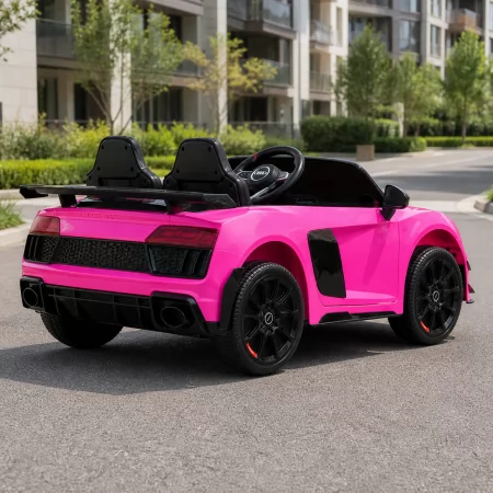 Двухместный детский электромобиль Audi R8 GT M 6310EBLR-8 розовый, 2 мотора по 45W, EVA, экокожа, MP3, Bluetooth Двухместный детский электромобиль Audi R8 GT M 6310EBLR-8 розовый, 2 мотора по 45W, EVA, экокожа, MP3, Bluetooth