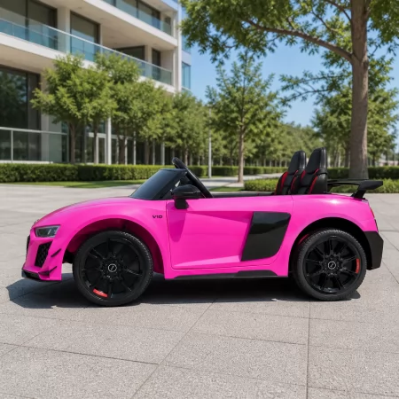 Двухместный детский электромобиль Audi R8 GT M 6310EBLR-8 розовый, 2 мотора по 45W, EVA, экокожа, MP3, Bluetooth Двухместный детский электромобиль Audi R8 GT M 6310EBLR-8 розовый, 2 мотора по 45W, EVA, экокожа, MP3, Bluetooth