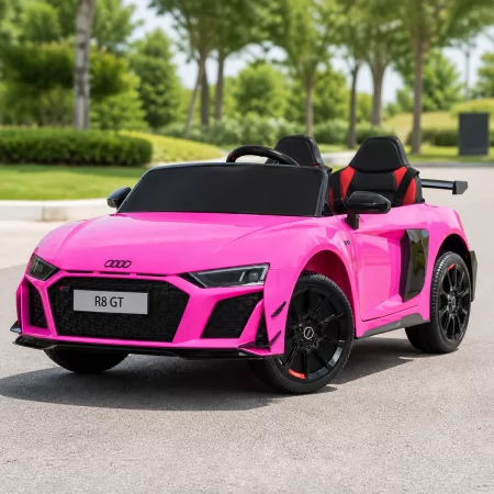 Двухместный детский электромобиль Audi R8 GT M 6310EBLR-8 розовый, 2 мотора по 45W, EVA, экокожа, MP3, Bluetooth Двухместный детский электромобиль Audi R8 GT M 6310EBLR-8 розовый, 2 мотора по 45W, EVA, экокожа, MP3, Bluetooth