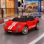 Двомісний дитячий електромобіль Ford GT M 6107(2)EBLR-3 червоний, 1 мотор 150W, Bluetooth, шкіра