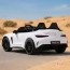 Двухместный детский электромобиль Mercedes-AMG GT R Roadster M 6315EBLR-1 белый, 2 мотора по 320W, EVA, кожа, Bluetooth, MP3