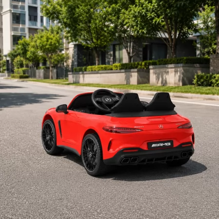 Двухместный детский электромобиль Mercedes-AMG GT R Roadster M 6315EBLR-3 красный, 2 мотора по 320W, EVA, кожа, Bluetooth, MP3 Двухместный детский электромобиль Mercedes-AMG GT R Roadster M 6315EBLR-3 красный, 2 мотора по 320W, EVA, кожа, Bluetooth, MP3