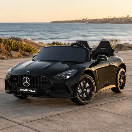 Двомісний дитячий електромобіль Mercedes-AMG GT R Roadster M 6315EBLRS-2 чорний, 2 мотори по 320W, EVA, екошкіра, Bluetooth, MP3, автофарбування Двомісний дитячий електромобіль Mercedes-AMG GT R Roadster M 6315EBLRS-2 чорний, 2 мотори по 320W, EVA, екошкіра, Bluetooth, MP3, автофарбування