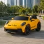 Двухместный детский электромобиль Porsche 911 GT3 RS M 6111AL-6, 2 мотора по 320W, надувные резиновые колеса, кожа, MP3, Bluetooth, желтый