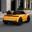 Двухместный детский электромобиль Porsche 911 GT3 RS M 6111EBLR-6, 2 мотора по 320W, EVA колеса, экокожа, MP3, Bluetooth, желтый
