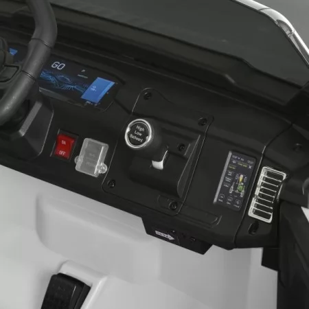 Детский электромобиль Джип Jeep Recon JJ2500EBLR-1 двухместный, 4 мотора по 25W, EVA, кожа, MP3, USB, Bluetooth, белый