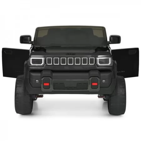 Детский электромобиль Джип Jeep Recon JJ2500EBLR-2 двухместный, 4 мотора по 25W, EVA, кожа, MP3, USB, Bluetooth, черный Детский электромобиль Джип Jeep Recon JJ2500EBLR-2 двухместный, 4 мотора по 25W, EVA, кожа, MP3, USB, Bluetooth, черный