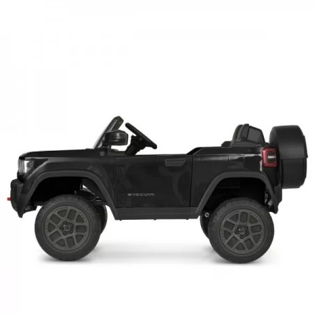 Детский электромобиль Джип Jeep Recon JJ2500EBLR-2 двухместный, 4 мотора по 25W, EVA, кожа, MP3, USB, Bluetooth, черный Детский электромобиль Джип Jeep Recon JJ2500EBLR-2 двухместный, 4 мотора по 25W, EVA, кожа, MP3, USB, Bluetooth, черный