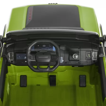 Детский электромобиль Джип Jeep Recon JJ2500EBLR-5 двухместный, 4 мотора по 25W, EVA, кожа, MP3, USB, Bluetooth, зеленый
