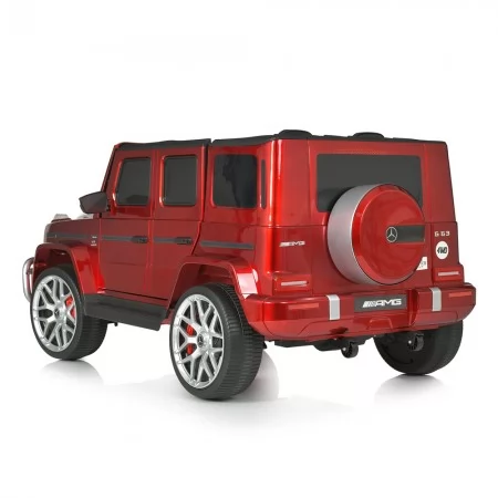 Детский электромобиль Джип Bambi M 4259 EBLRS-3, Mercedes G63 AMG, двухместный, красный