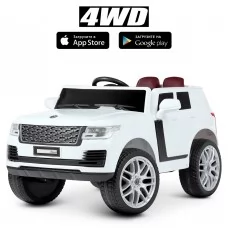 Дитячий електромобіль Джип Bambi M 4836EBLR-1 Land Rover, білий
