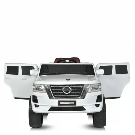 Дитячий електромобіль Джип Nissan Bambi M 4837 EBLR-1 білий, 4 мотори по 25W, EVA, сидіння з екошкіри, MP3, USB Дитячий електромобіль Джип Nissan Bambi M 4837 EBLR-1 білий, 4 мотори по 25W, EVA, сидіння з екошкіри, MP3, USB