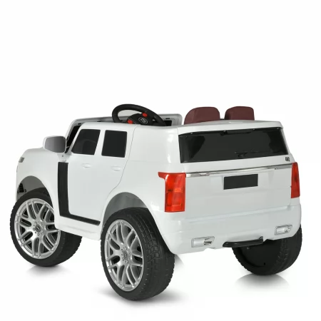Дитячий електромобіль Джип Nissan Bambi M 4837 EBLR-1 білий, 4 мотори по 25W, EVA, сидіння з екошкіри, MP3, USB Дитячий електромобіль Джип Nissan Bambi M 4837 EBLR-1 білий, 4 мотори по 25W, EVA, сидіння з екошкіри, MP3, USB