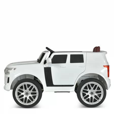 Дитячий електромобіль Джип Nissan Bambi M 4837 EBLR-1 білий, 4 мотори по 25W, EVA, сидіння з екошкіри, MP3, USB Дитячий електромобіль Джип Nissan Bambi M 4837 EBLR-1 білий, 4 мотори по 25W, EVA, сидіння з екошкіри, MP3, USB