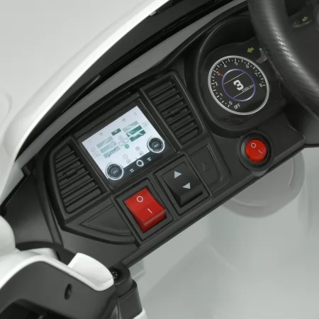 Дитячий електромобіль Джип Nissan Bambi M 4837 EBLR-1 білий, 4 мотори по 25W, EVA, сидіння з екошкіри, MP3, USB Дитячий електромобіль Джип Nissan Bambi M 4837 EBLR-1 білий, 4 мотори по 25W, EVA, сидіння з екошкіри, MP3, USB