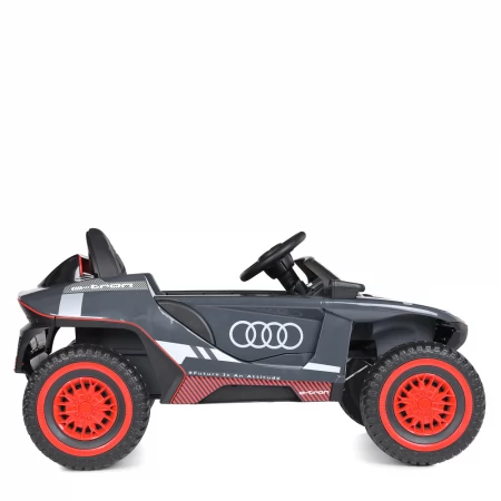Дитячий електромобіль Джип Audi RS Q e-tron Bambi M 4972 EBLR-11 сірий, 2 мотори по 45W, EVA, шкіра, MP3, USB