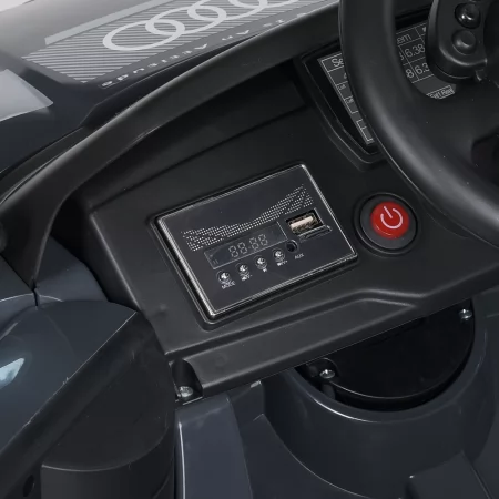 Дитячий електромобіль Джип Audi RS Q e-tron Bambi M 4972 EBLR-11 сірий, 2 мотори по 45W, EVA, шкіра, MP3, USB