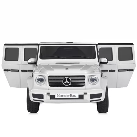 Дитячий електромобіль Джип Mercedes-Benz G-Class G500 Гелендваген Bambi M 5028 EBLR-1 білий, 4 мотори по 25W, EVA, шкіра, MP3, USB Дитячий електромобіль Джип Mercedes-Benz G-Class G500 Гелендваген Bambi M 5028 EBLR-1 білий, 4 мотори по 25W, EVA, шкіра, MP3, USB