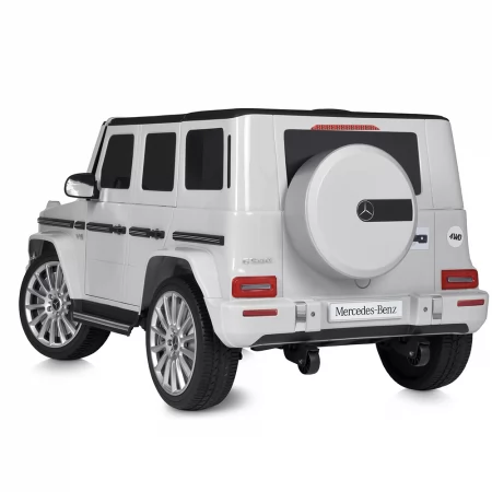 Дитячий електромобіль Джип Mercedes-Benz G-Class G500 Гелендваген Bambi M 5028 EBLR-1 білий, 4 мотори по 25W, EVA, шкіра, MP3, USB Дитячий електромобіль Джип Mercedes-Benz G-Class G500 Гелендваген Bambi M 5028 EBLR-1 білий, 4 мотори по 25W, EVA, шкіра, MP3, USB