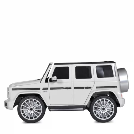 Дитячий електромобіль Джип Mercedes-Benz G-Class G500 Гелендваген Bambi M 5028 EBLR-1 білий, 4 мотори по 25W, EVA, шкіра, MP3, USB Дитячий електромобіль Джип Mercedes-Benz G-Class G500 Гелендваген Bambi M 5028 EBLR-1 білий, 4 мотори по 25W, EVA, шкіра, MP3, USB
