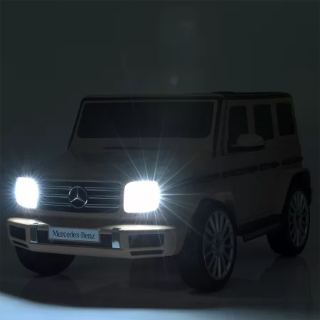 Дитячий електромобіль Джип Mercedes-Benz G-Class G500 Гелендваген Bambi M 5028 EBLR-1 білий, 4 мотори по 25W, EVA, шкіра, MP3, USB Дитячий електромобіль Джип Mercedes-Benz G-Class G500 Гелендваген Bambi M 5028 EBLR-1 білий, 4 мотори по 25W, EVA, шкіра, MP3, USB
