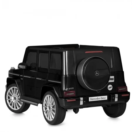 Дитячий електромобіль Джип Mercedes-Benz G-Class G500 Гелендваген Bambi M 5028 EBLRS-2 фарбований чорний, 4 мотори по 25W, EVA, шкіра, MP3, USB