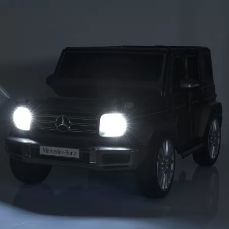 Дитячий електромобіль Джип Mercedes-Benz G-Class G500 Гелендваген Bambi M 5028 EBLRS-2 фарбований чорний, 4 мотори по 25W, EVA, шкіра, MP3, USB
