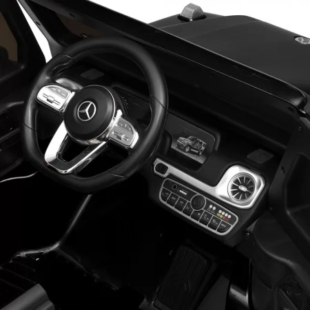 Дитячий електромобіль Джип Mercedes-Benz G-Class G500 Гелендваген Bambi M 5028 EBLRS-2 фарбований чорний, 4 мотори по 25W, EVA, шкіра, MP3, USB