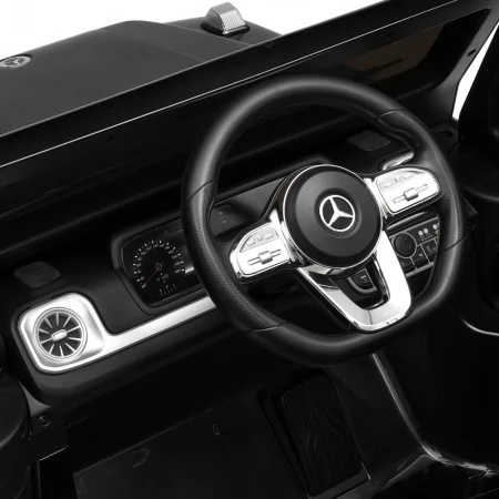 Дитячий електромобіль Джип Mercedes-Benz G-Class G500 Гелендваген Bambi M 5028 EBLRS-2 фарбований чорний, 4 мотори по 25W, EVA, шкіра, MP3, USB