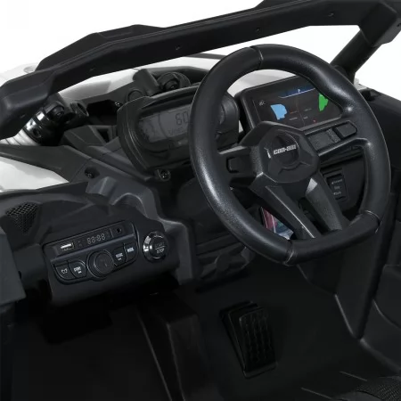 Детский электромобиль Джип Багги Bambi M 5099 EBLR-1 белый, 4 мотора по 200W, EVA, экокожа, Bluetooth