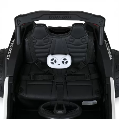 Детский электромобиль Джип Багги Bambi M 5099 EBLR-1 белый, 4 мотора по 200W, EVA, экокожа, Bluetooth