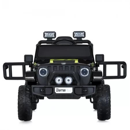 Дитячий електромобіль Джип Bambi Racer M 5103 EBLR-2 Jeep, 2 мотори по 40W, EVA, сидіння з екошкіри, MP3, Bluetooth, чорний