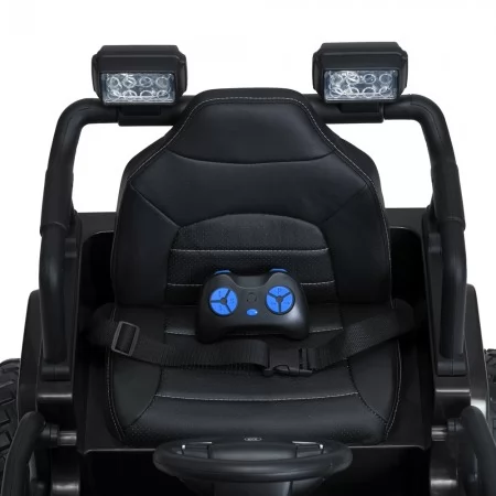 Дитячий електромобіль Джип Bambi Racer M 5103 EBLR-2 Jeep, 2 мотори по 40W, EVA, сидіння з екошкіри, MP3, Bluetooth, чорний