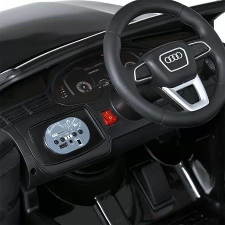 Детский электромобиль Джип Audi Q7 M 5796EBLR-2, 2 мотора по 35W, EVA, экокожа, MP3, USB, Bluetooth, черный Детский электромобиль Джип Audi Q7 M 5796EBLR-2, 2 мотора по 35W, EVA, экокожа, MP3, USB, Bluetooth, черный