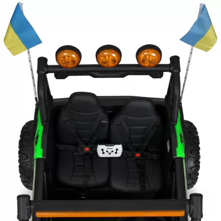 Детский электромобиль Джип Багги M 6019EBLR-5 двухместный, 4 мотора по 45W, EVA, кожа, MP3, USB, Bluetooth, APP, зеленый Детский электромобиль Джип Багги M 6019EBLR-5 двухместный, 4 мотора по 45W, EVA, кожа, MP3, USB, Bluetooth, APP, зеленый