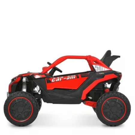 Дитячий електромобіль Джип Баггі Bambi M 6256EBLR-3 червоний, 4 мотори по 45W, EVA, шкіра, MP3, USB, Bluetooth, TF Дитячий електромобіль Джип Баггі Bambi M 6256EBLR-3 червоний, 4 мотори по 45W, EVA, шкіра, MP3, USB, Bluetooth, TF