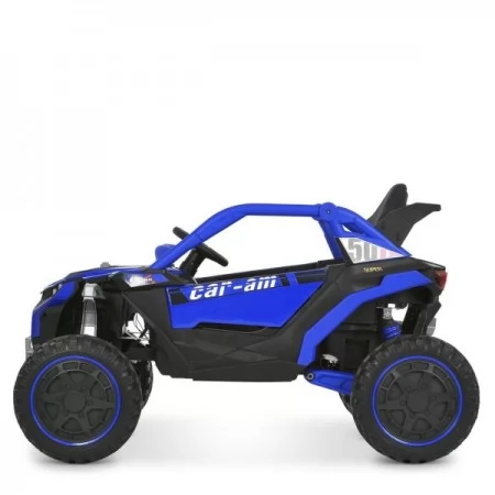 Дитячий електромобіль Джип Баггі Bambi Racer M 6256EBLR-4 синій, 4 мотори по 45W, EVA, шкіра, MP3, USB, Bluetooth, TF, музика, світло Дитячий електромобіль Джип Баггі Bambi Racer M 6256EBLR-4 синій, 4 мотори по 45W, EVA, шкіра, MP3, USB, Bluetooth, TF, музика, світло