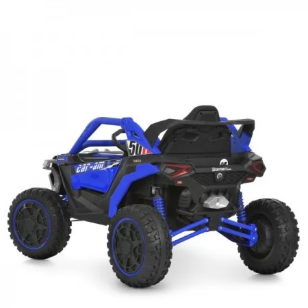 Дитячий електромобіль Джип Баггі Bambi Racer M 6256EBLR-4 синій, 4 мотори по 45W, EVA, шкіра, MP3, USB, Bluetooth, TF, музика, світло Дитячий електромобіль Джип Баггі Bambi Racer M 6256EBLR-4 синій, 4 мотори по 45W, EVA, шкіра, MP3, USB, Bluetooth, TF, музика, світло