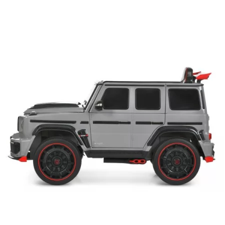 Детский электромобиль Джип Mercedes-AMG G 63 Brabus Rocket 900 M 6257EBLR-11 серый, Гелендваген, 4 мотора по 35W, EVA, кожаное сиденье, MP3, USB, Bluetooth Детский электромобиль Джип Mercedes-AMG G 63 Brabus Rocket 900 M 6257EBLR-11 серый, Гелендваген, 4 мотора по 35W, EVA, кожаное сиденье, MP3, USB, Bluetooth