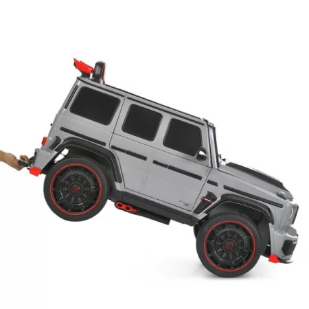 Детский электромобиль Джип Mercedes-AMG G 63 Brabus Rocket 900 M 6257EBLR-11 серый, Гелендваген, 4 мотора по 35W, EVA, кожаное сиденье, MP3, USB, Bluetooth Детский электромобиль Джип Mercedes-AMG G 63 Brabus Rocket 900 M 6257EBLR-11 серый, Гелендваген, 4 мотора по 35W, EVA, кожаное сиденье, MP3, USB, Bluetooth