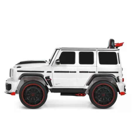 Дитячий електромобіль Джип Mercedes-AMG G 63 Brabus Rocket 900 M 6257EBLR-1 білий, Гелендваген, 4 мотори по 35W, EVA, екошкіра, MP3, Bluetooth Дитячий електромобіль Джип Mercedes-AMG G 63 Brabus Rocket 900 M 6257EBLR-1 білий, Гелендваген, 4 мотори по 35W, EVA, екошкіра, MP3, Bluetooth
