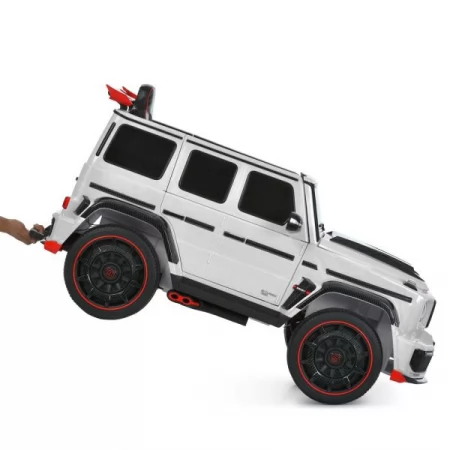 Дитячий електромобіль Джип Mercedes-AMG G 63 Brabus Rocket 900 M 6257EBLR-1 білий, Гелендваген, 4 мотори по 35W, EVA, екошкіра, MP3, Bluetooth Дитячий електромобіль Джип Mercedes-AMG G 63 Brabus Rocket 900 M 6257EBLR-1 білий, Гелендваген, 4 мотори по 35W, EVA, екошкіра, MP3, Bluetooth